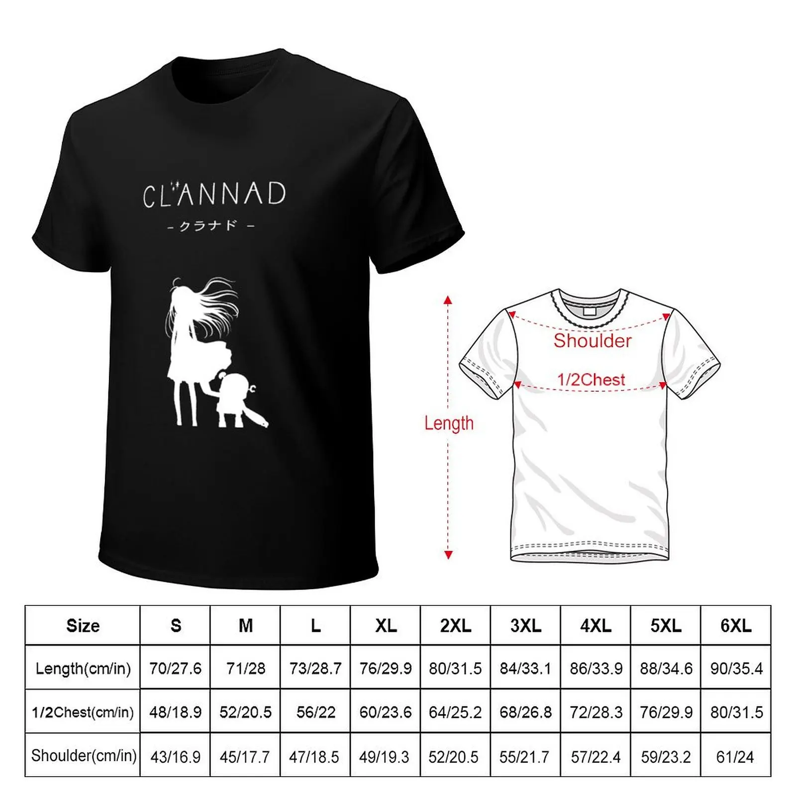 CLANNAD - Girl & Robot (White Edition) T-Shirt kawaii clothes summer clothes mens clothing