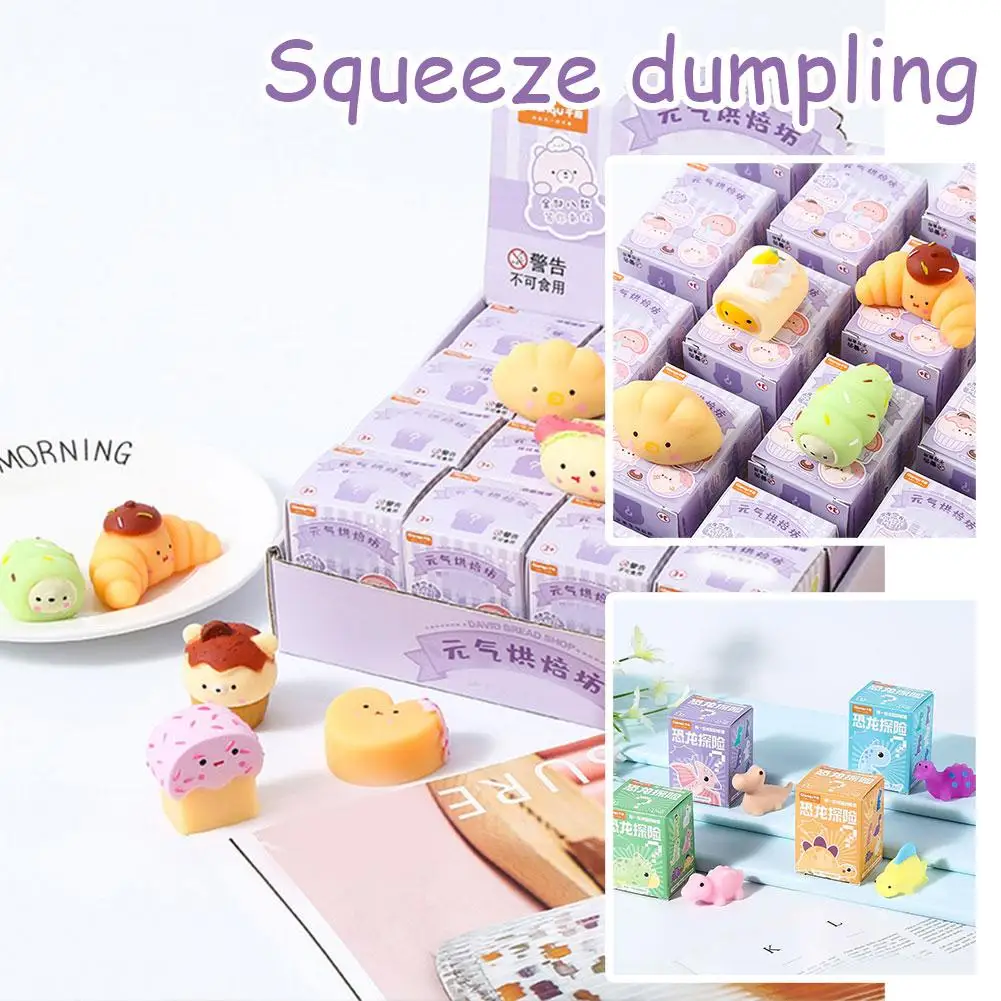 

Squeeze Dumpling Toy Hand Therapy Fidget Toys Squeeze Slow Gifts Kawaii Relaxing Rising Stress Funny Gadgets Dinosaur Fidge O5R7