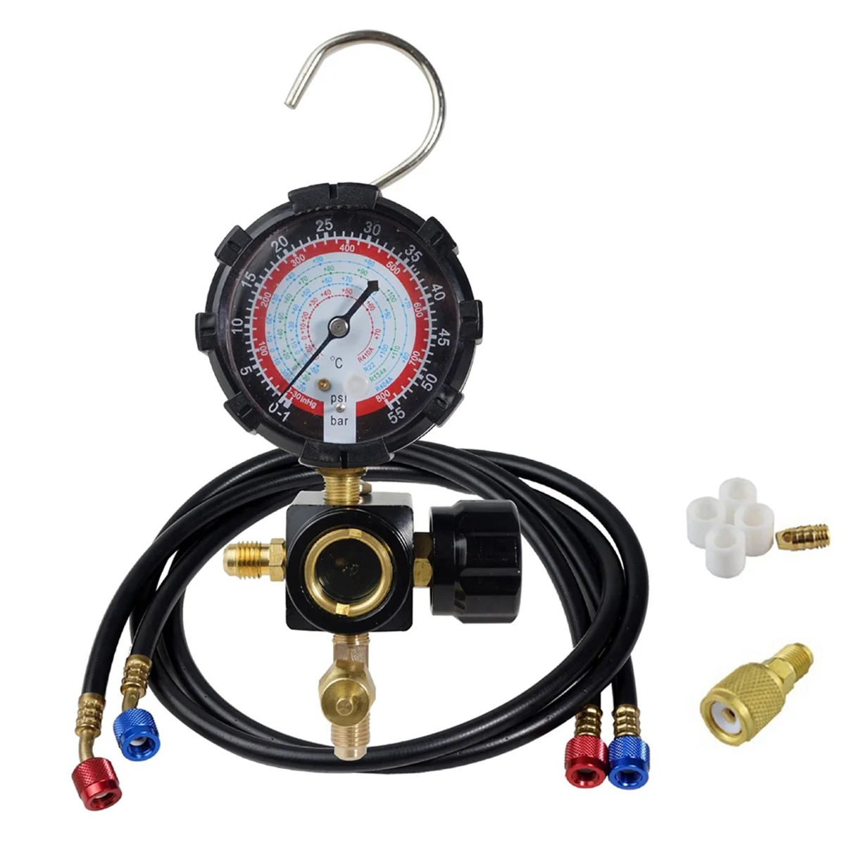 

Air Conditioner Refrigerant High Pressure Gauge for R410A 134A R22 R404A A/C Diagnostic Refrigerant Charging Tool