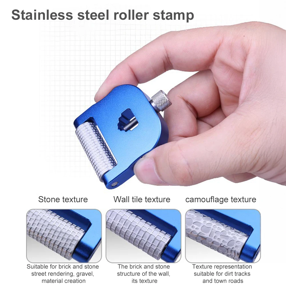 Multi-Function Model DIY Tool Texturing Roller Model Scenery And Terrain Modelling Tool Angle Fixed For Carving Knives Sharpner