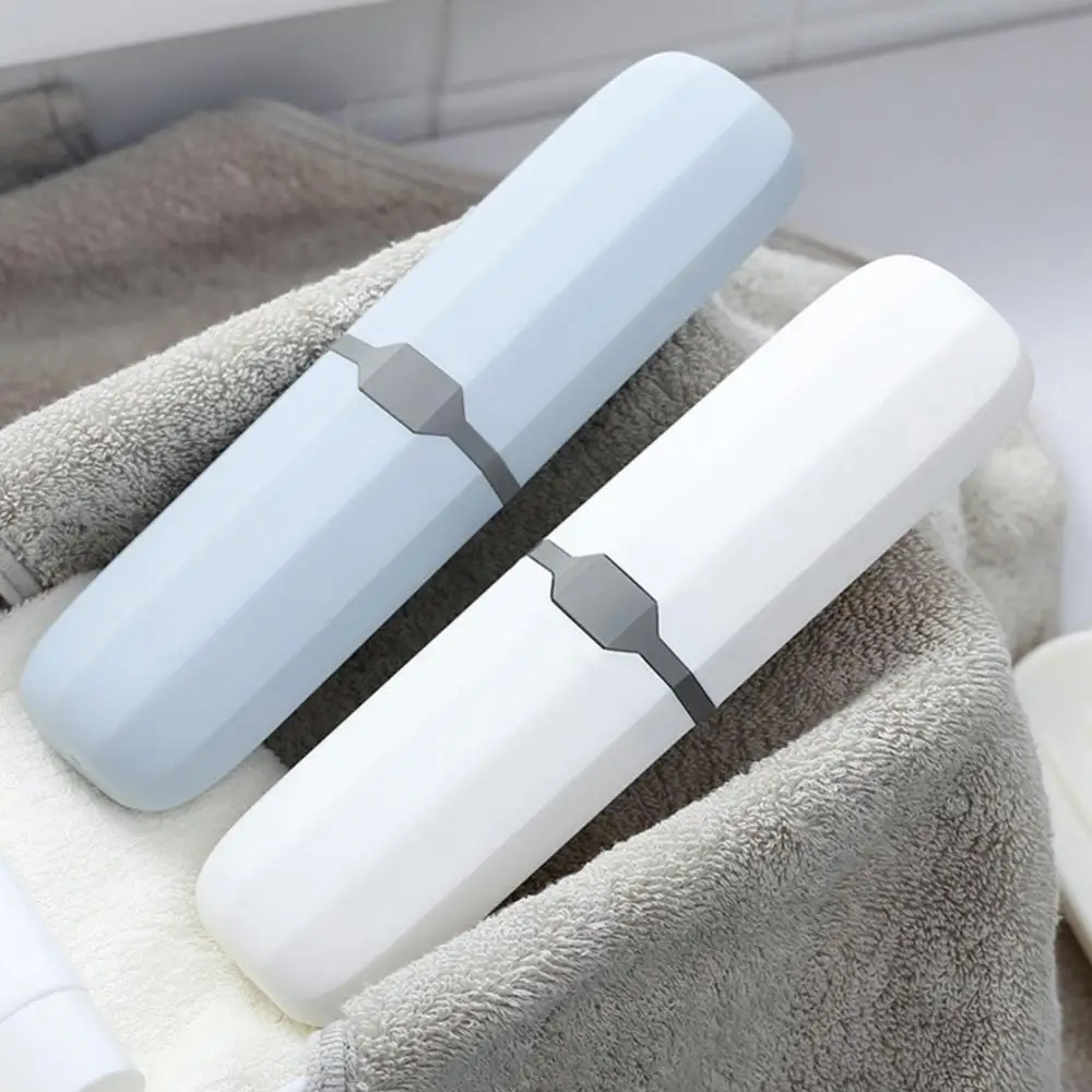 Toothbrush Box Holder Cover Portable Travel Camping Toothbrush Tube Box Cover Water Filter Cutlery Spoon Forks Container Box