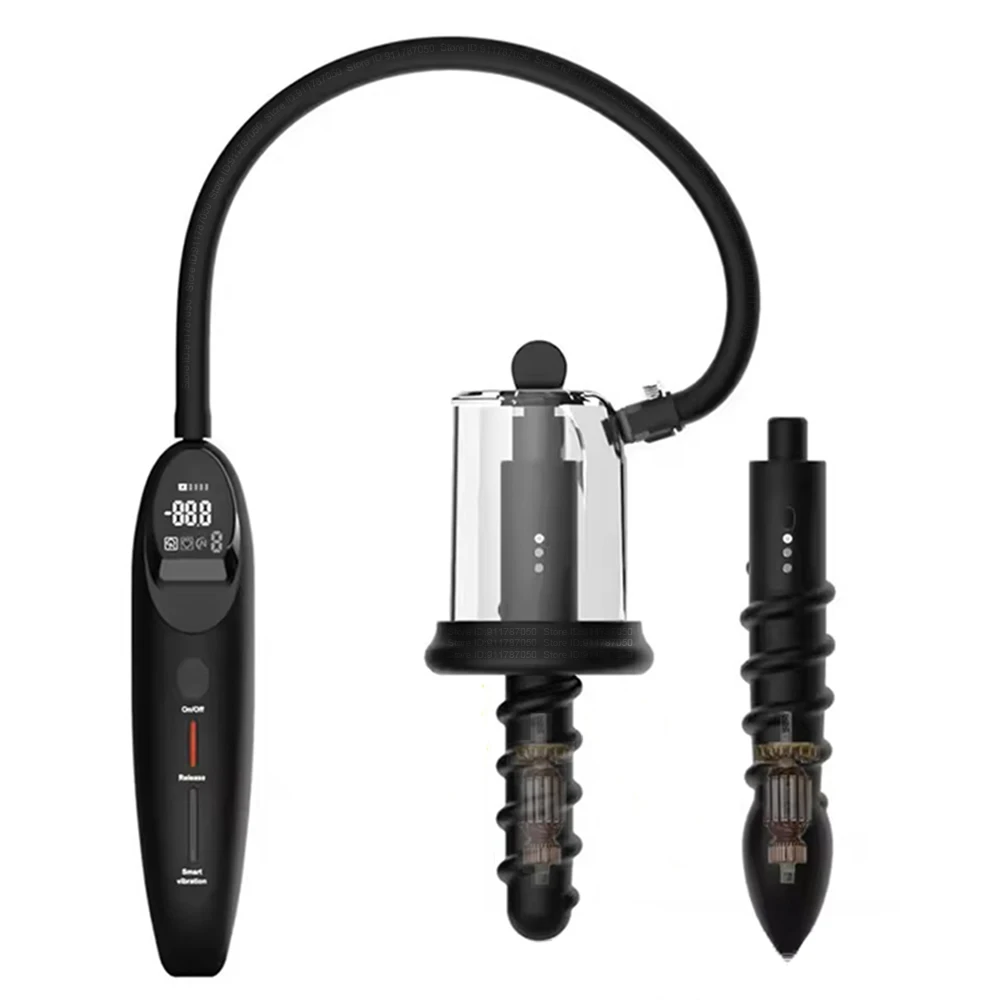 Electric Vibration Sucking Anus Rosebud Pump Male Anal Sex Toys Vibrating Butt Plug Vacuum Sucker Prostate massager For Men Tool
