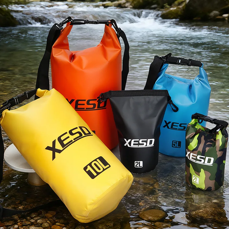 Outdoor Waterproof Bag PVC Cycling Swimming Bag Rafting