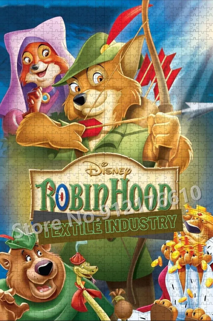 C.Hood-Puzzle en bois, dessin animé Disney, animal, jeu familial, décompresser, jouets cadeaux, 300 pièces, 500/1000 pièces