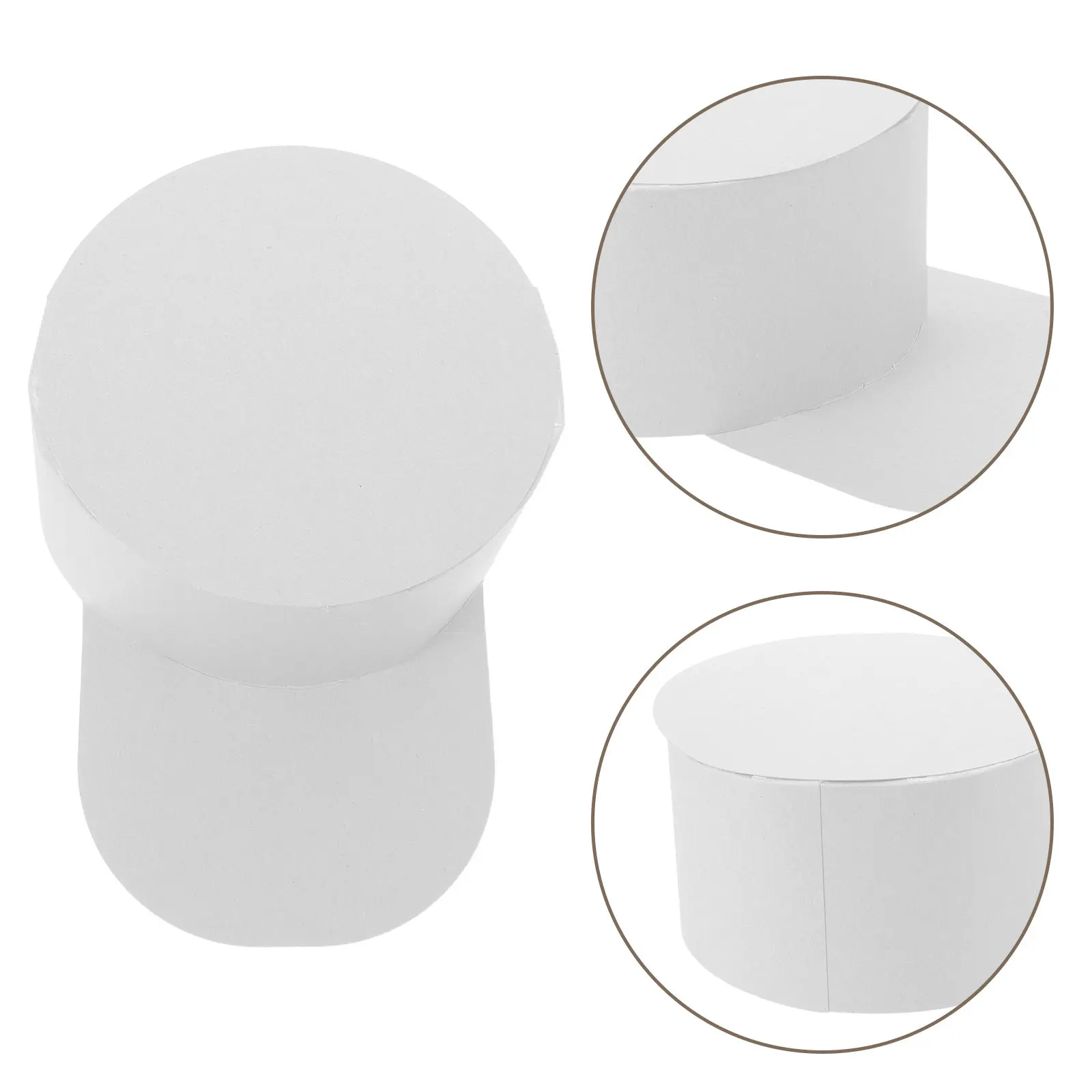 10Pcs Blank Paper Baseball Caps White DIY Painting Craft Hats 6.3x3.35inch for School Party Kids Graffiti Hat Decoration