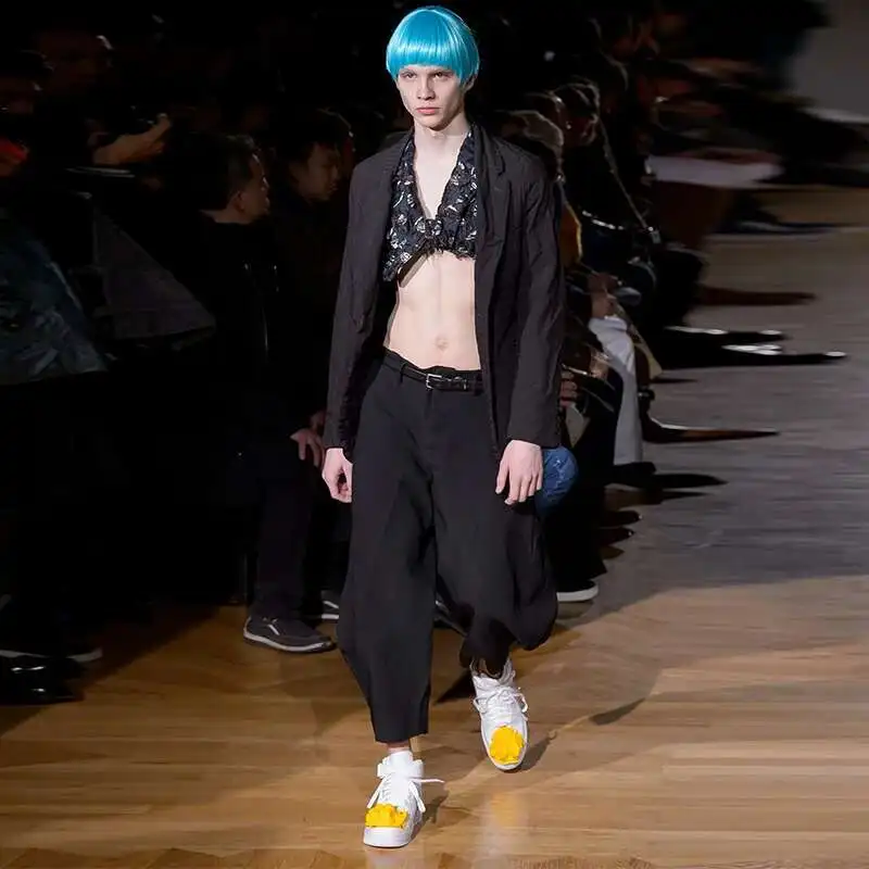 Product And Summer Men's American High New Spring 2025 European End Custom Simple Popular Solid Color Double Big Pocket Long