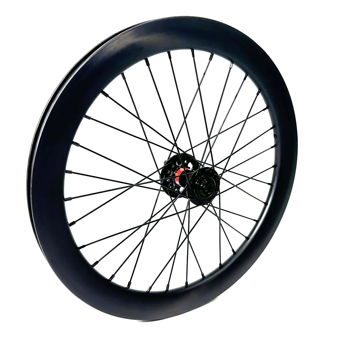 20 Inch E-bike Carbon Front Wheels 100x15mm Axle 406 Bicycle Wheels 38mm 45mm Height Tubeless Compatible With Clincher