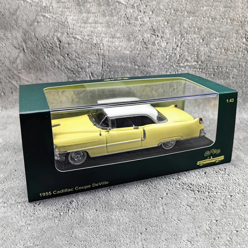 GFCC 1:43 Scale 1955 Cadi Coupe Deville อเมริกันคลาสสิกรถคอลเลกชันของขวัญของที่ระลึกจอแสดงผลแบบคงที่