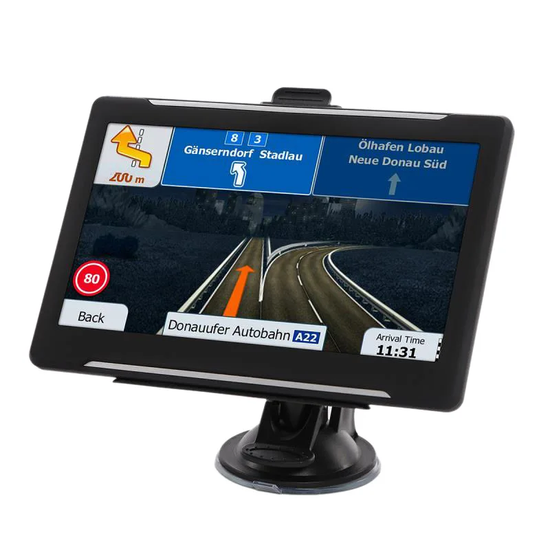 7 Inch Car Capacitive Screen GPS Navigator HD FM 8G 256M MP3/MP4 Player Driving Voice Navigator