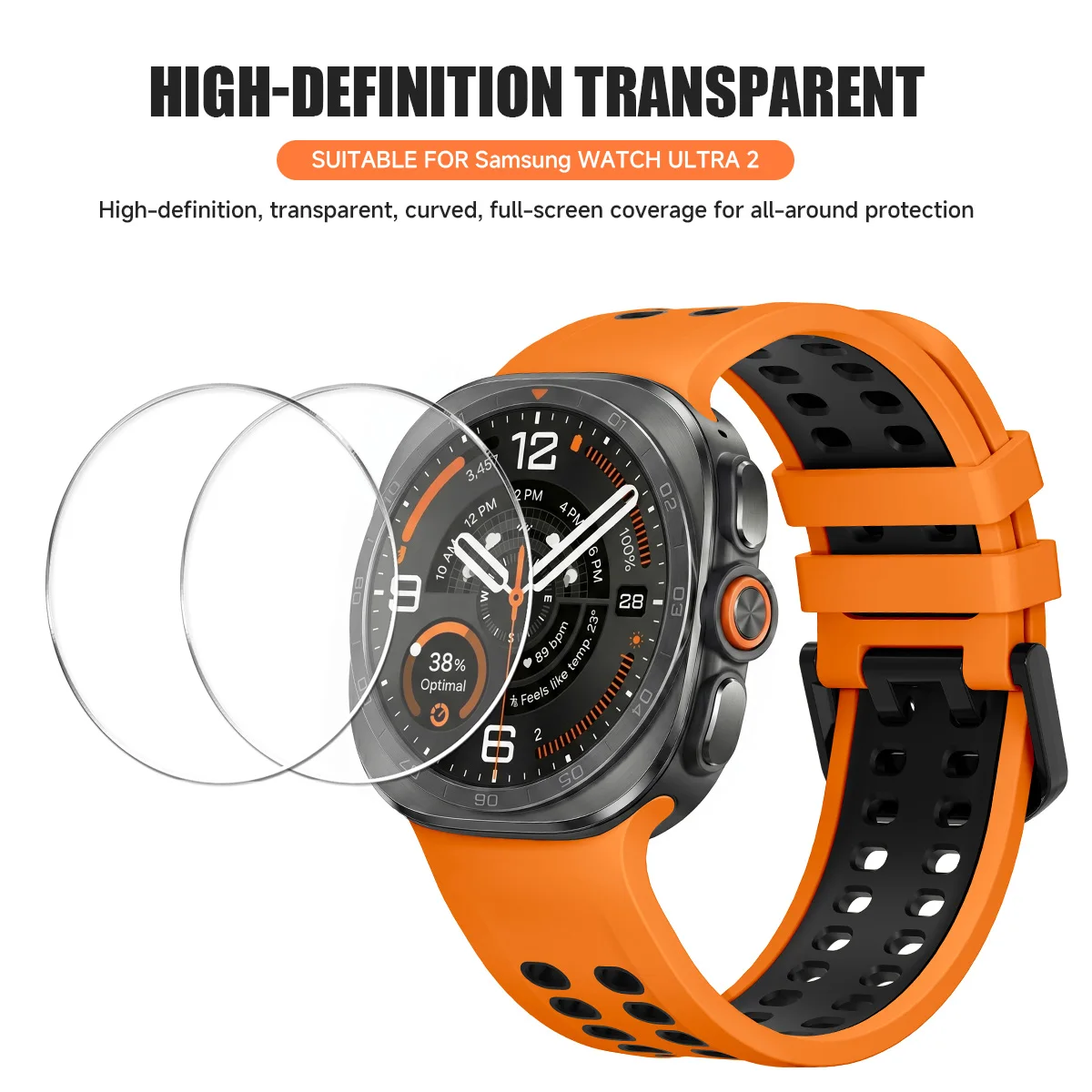 Screen Protector for Samsung Galaxy Watch Ultra 2 2026 Tempered Glass Hydrogel Film Clear Full Cover Protect Replacement Kit