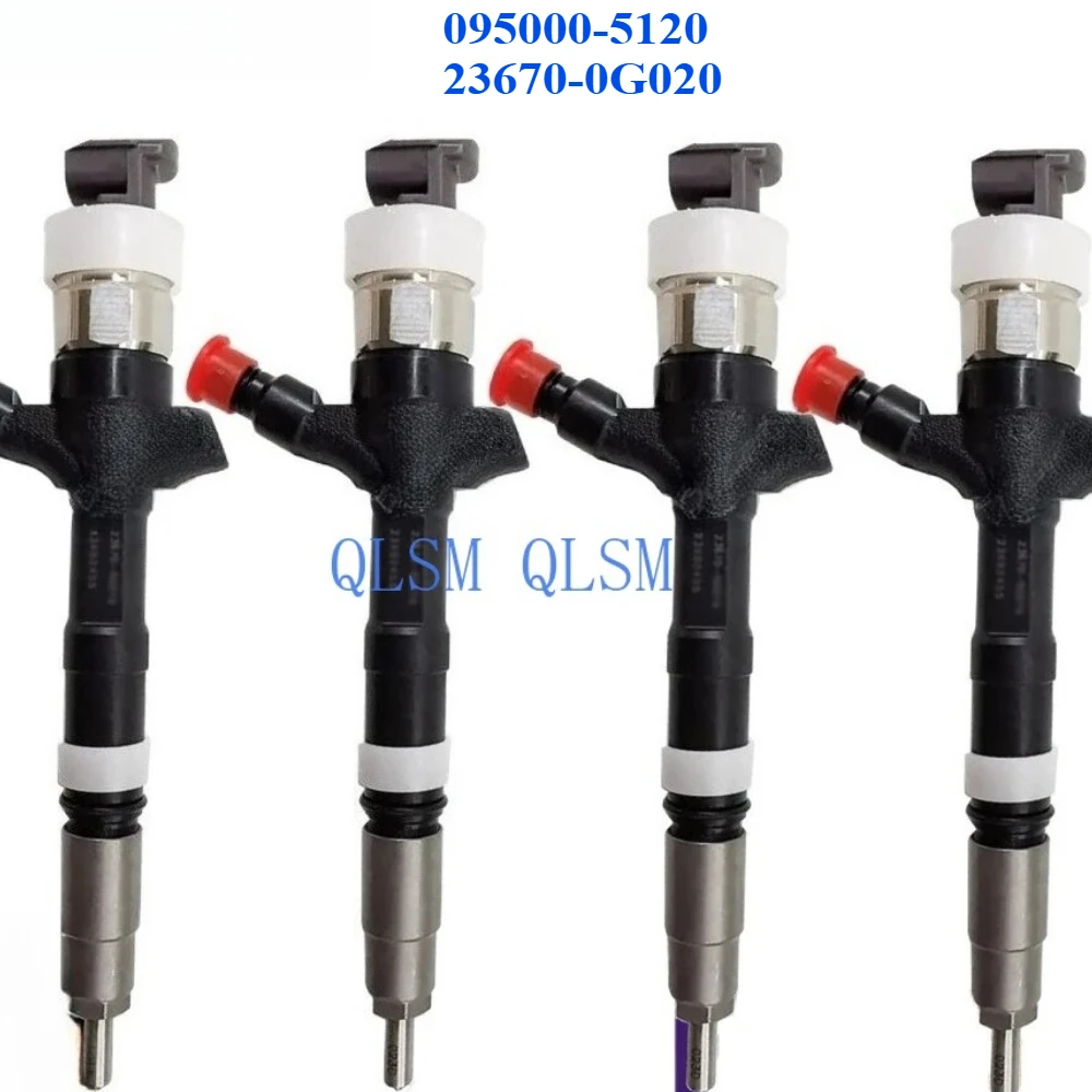 

4 Pieces Diesel Fuel Injector Nozzle 095000-5120 23670-0G020 Suitable for Denso Toyota Avensis-