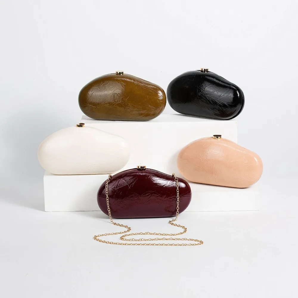 

New Style PU Gold Design Ladies Handbag Shoulder and Crossbody Fashion and Individual Party Evening Bag