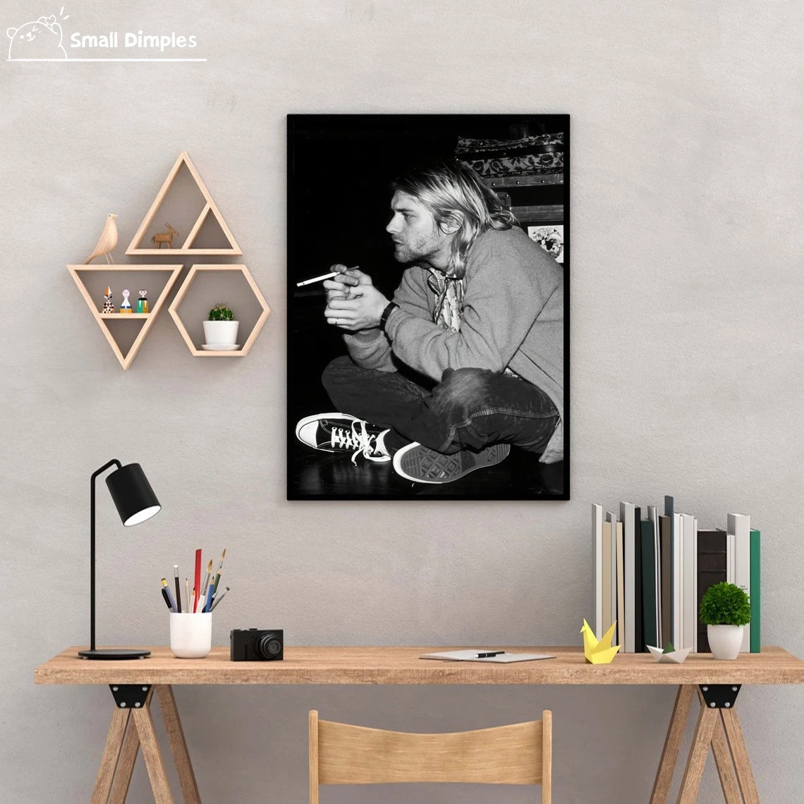 Kurt Donald Cobain Singer Poster Music Star Poster Canvas Art Print Home Decoration Wall Painting ( No Frame )