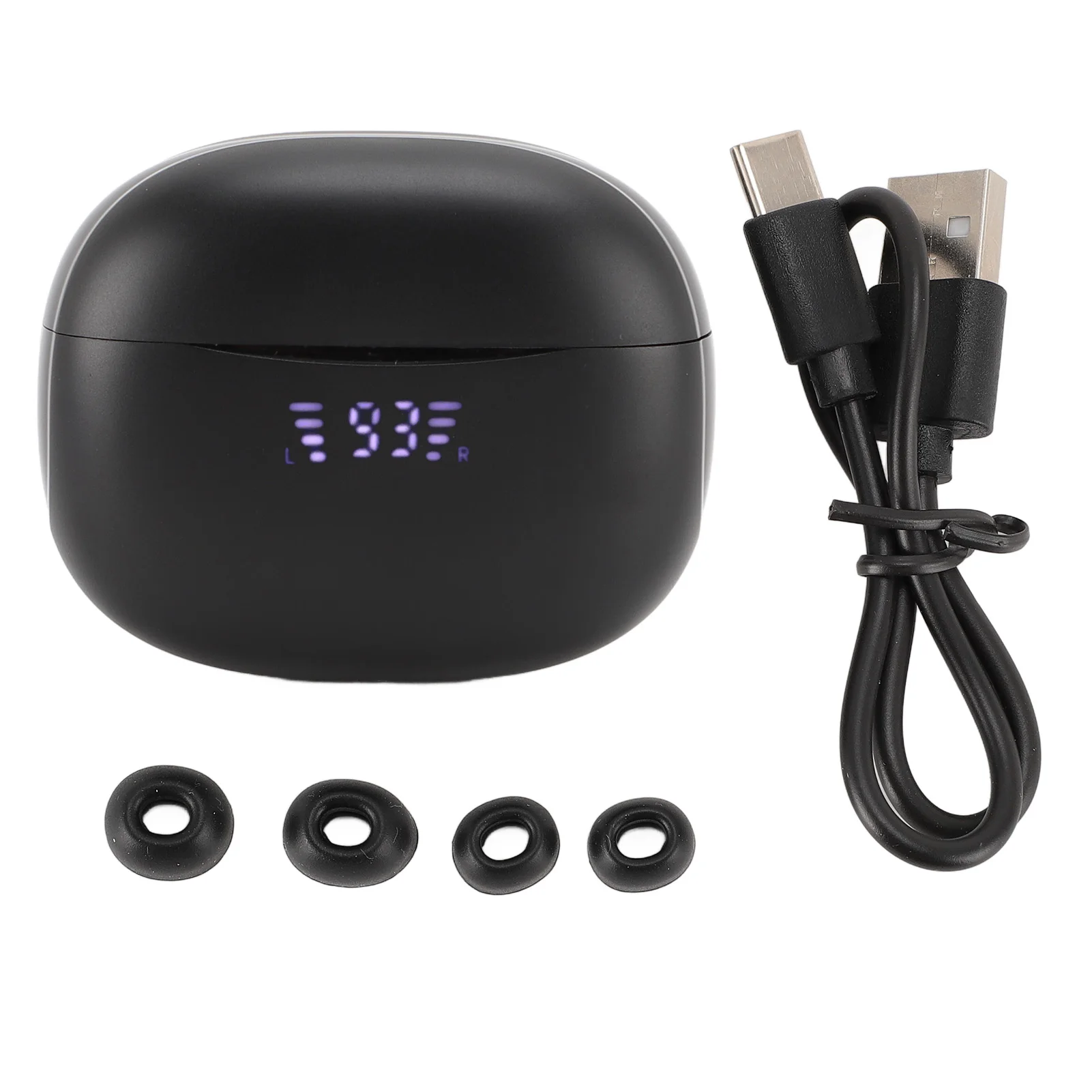 سماعات أذن مترجم 137 لغة مع شاشة عرض الطاقة 3 أوضاع بلوتوث 5.3 سماعات أذن مترجم لاسلكية لمكالمات الموسيقى الاجتماعية