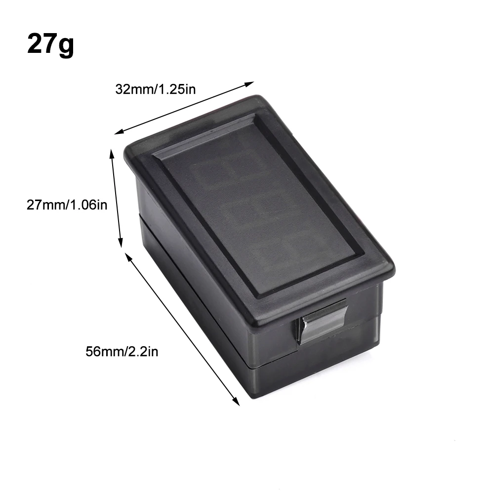 DC5V-120V Mini Digitale Tweedraads Voltmeter 0.56 Inch Led Display Spanningstester Volt Meter Module Voor Auto Digitaal Display