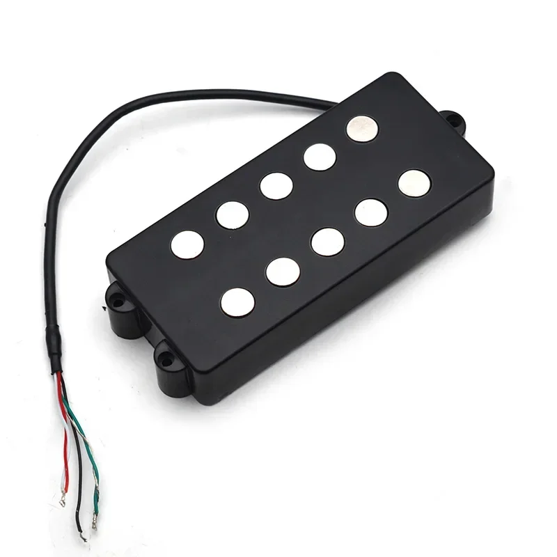 Five-string Open Electric Bass Pickup 105.5*49MM Bass Pickup Hole Distance 62MM Bass Accessories Black