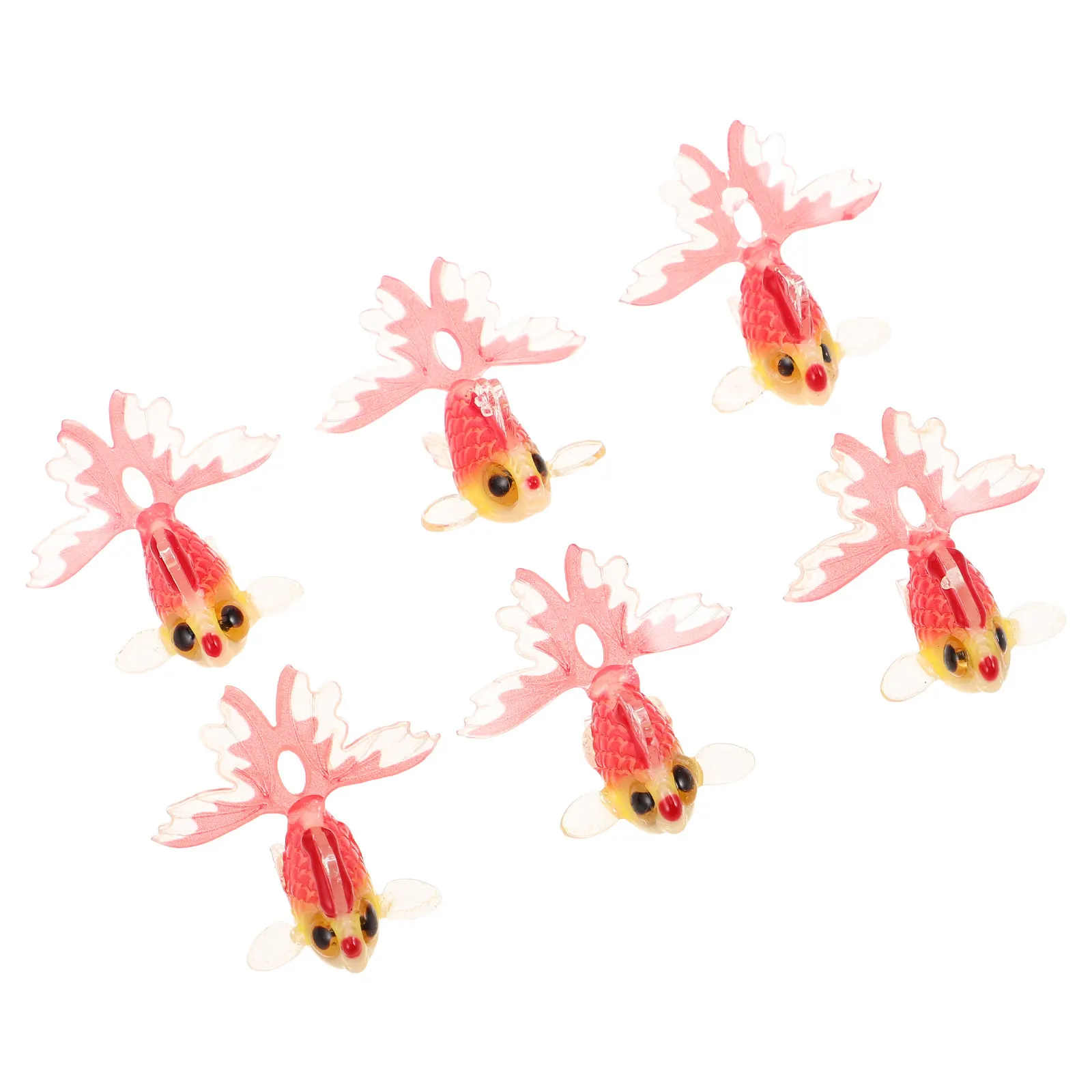 

6Pcs Colored Resin Charms Delicate Lightweight Jewelry Making Fish Pendants for Earrings Necklaces Bracelets DIY