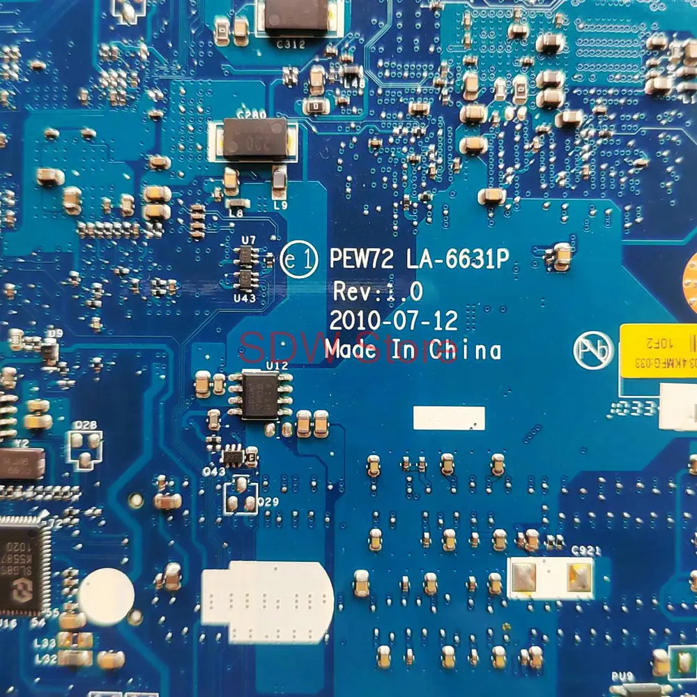 For Acer Aspire 5336 5736 5736Z NOTEBOOK LA-6631P Mainboard LA-663 MBRDD02001 PEW72 LA-6631P Laptop Motherboard Free CPU DDR3