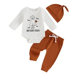 My First Halloween Baby Boy Girl Outfits Clothes Set 0 3 6 12 18 Months Newborn Romper Pants Hat