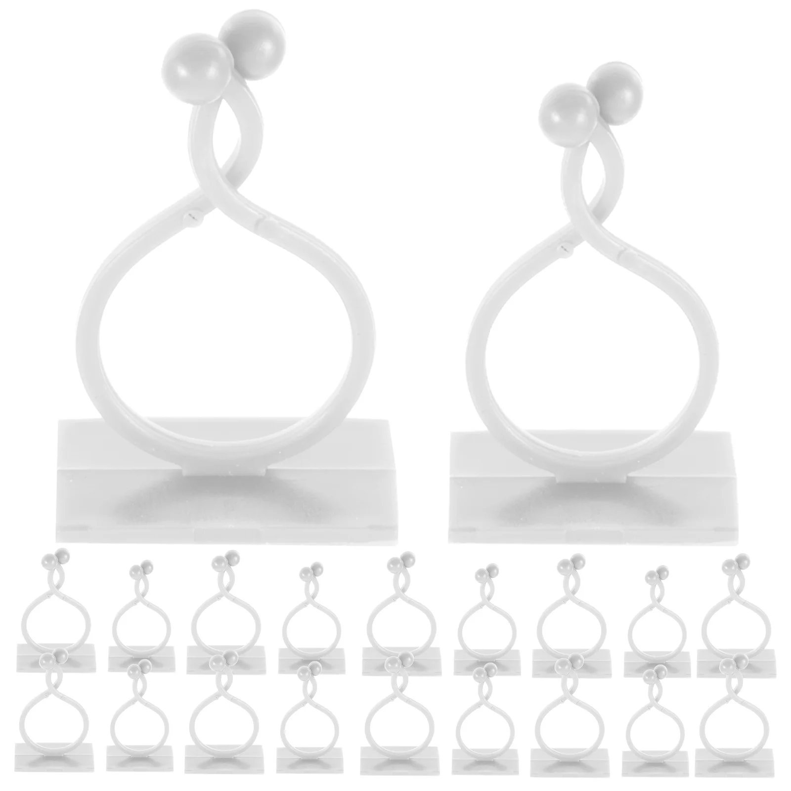 

120pcs Transparent Plant Wall Clips For Climbing Plants Self-Adhesive Vine Support Hooks Adjustable Stem Fixing Clamps Plastic