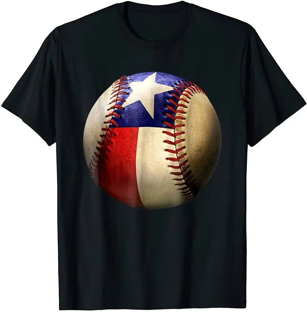 

Texas Flag Baseball T-Shirt 100% Cotton O-Neck Summer Short Sleeve Casual Mens T-shirt Size S-3XL
