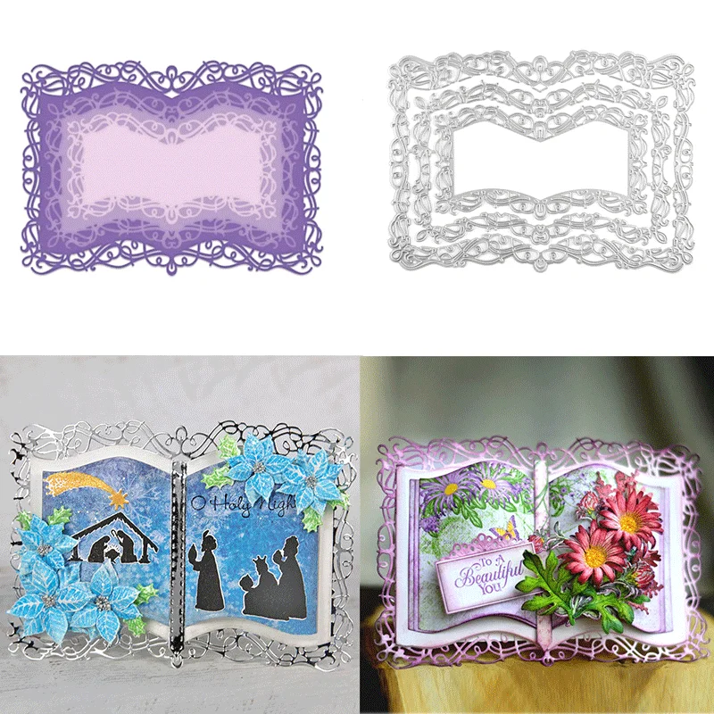 

Engraved Borders Metal Cutting Dies Embossing Diecut 2025 New for Diy Card Making Scrapbooking Crafting Supplies