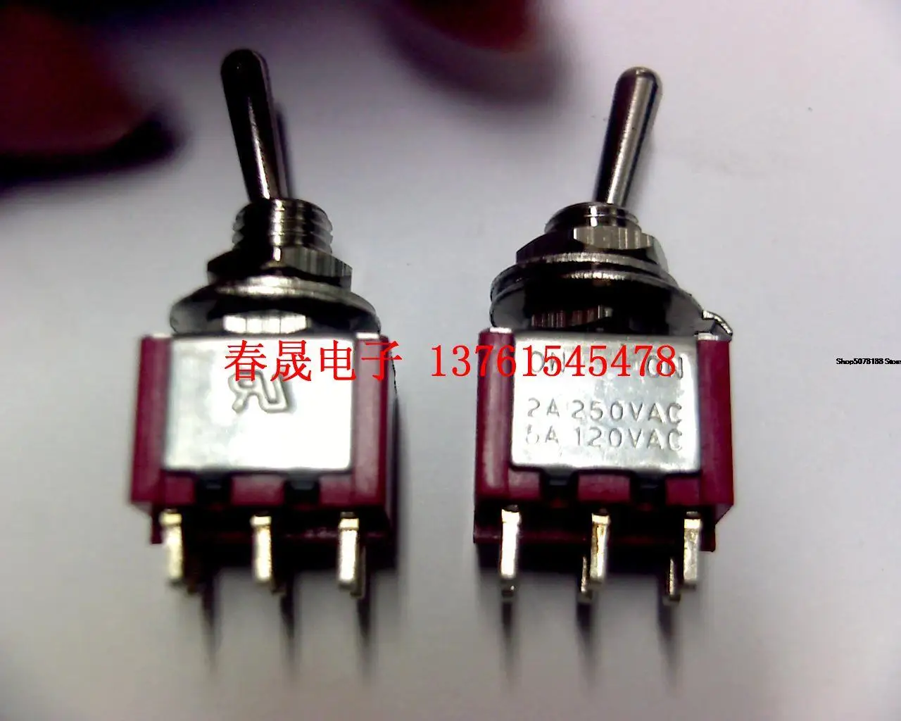 Original Taiwan twist switch double row 6-pin two gear