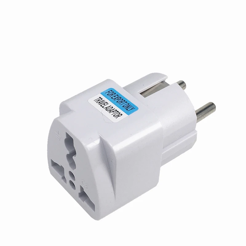 1pcs Universal European EU Plug Adapter International AU UK US To EU Euro Travel Adapter Electrical Plug Converter Power Socket