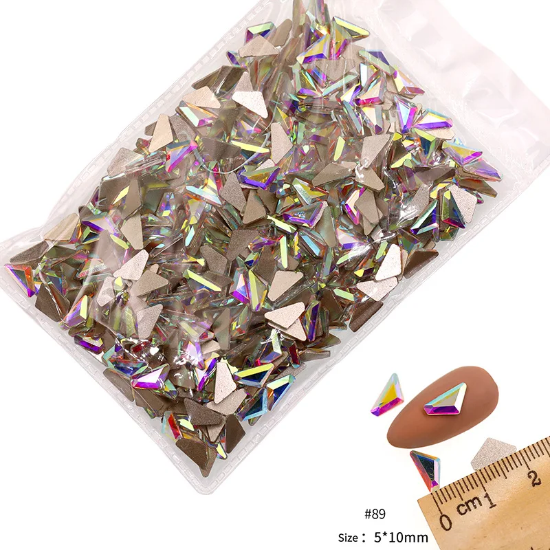 VDD 81-118 Großhandel 1440 Stück Glasrhinestones Kristall AB Flache Rückseite Glänzende Strass-Steine für DIY-Handwerk Nagelkunst-Zubehör – Detail 15