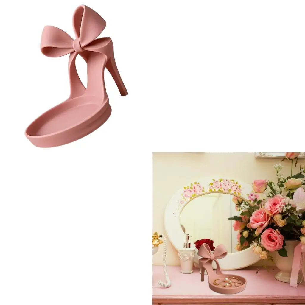  Contemporary Jewelry Holder Shoe Shaped Tray Earring Necklace Ring Organiser