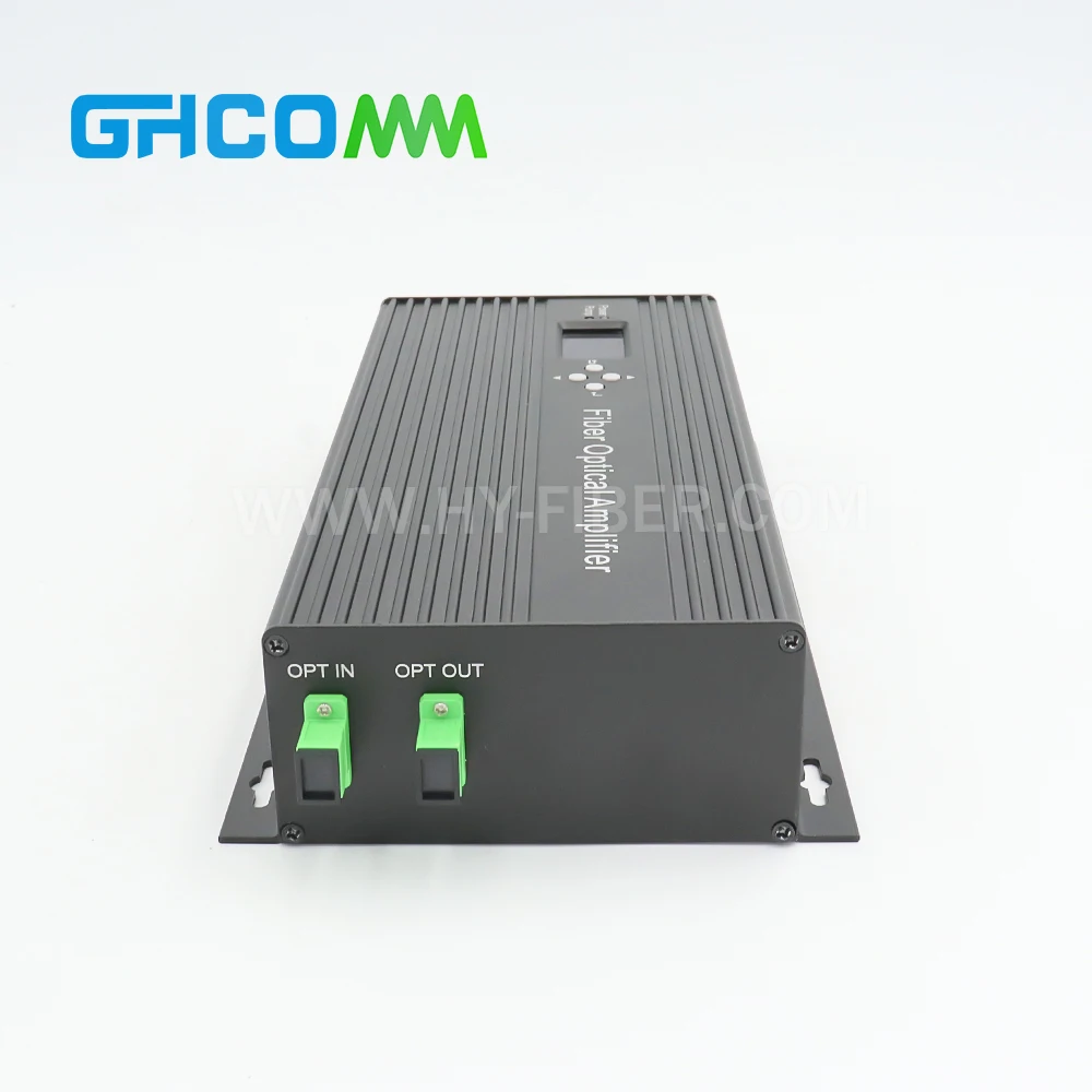 

Усилитель CATV FTTX высокой мощности 1550 нм EDFA, 1 порт, выход 16~21 дБм, интерфейс SC/APC