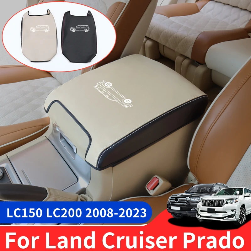 

2008-2021 Toyota Land Cruiser 200 Prado 150 подлокотник коробка для хранения кожаный чехол для холодильника модифицированный LC200 интерьер холодильника LC150 FJ150 ...