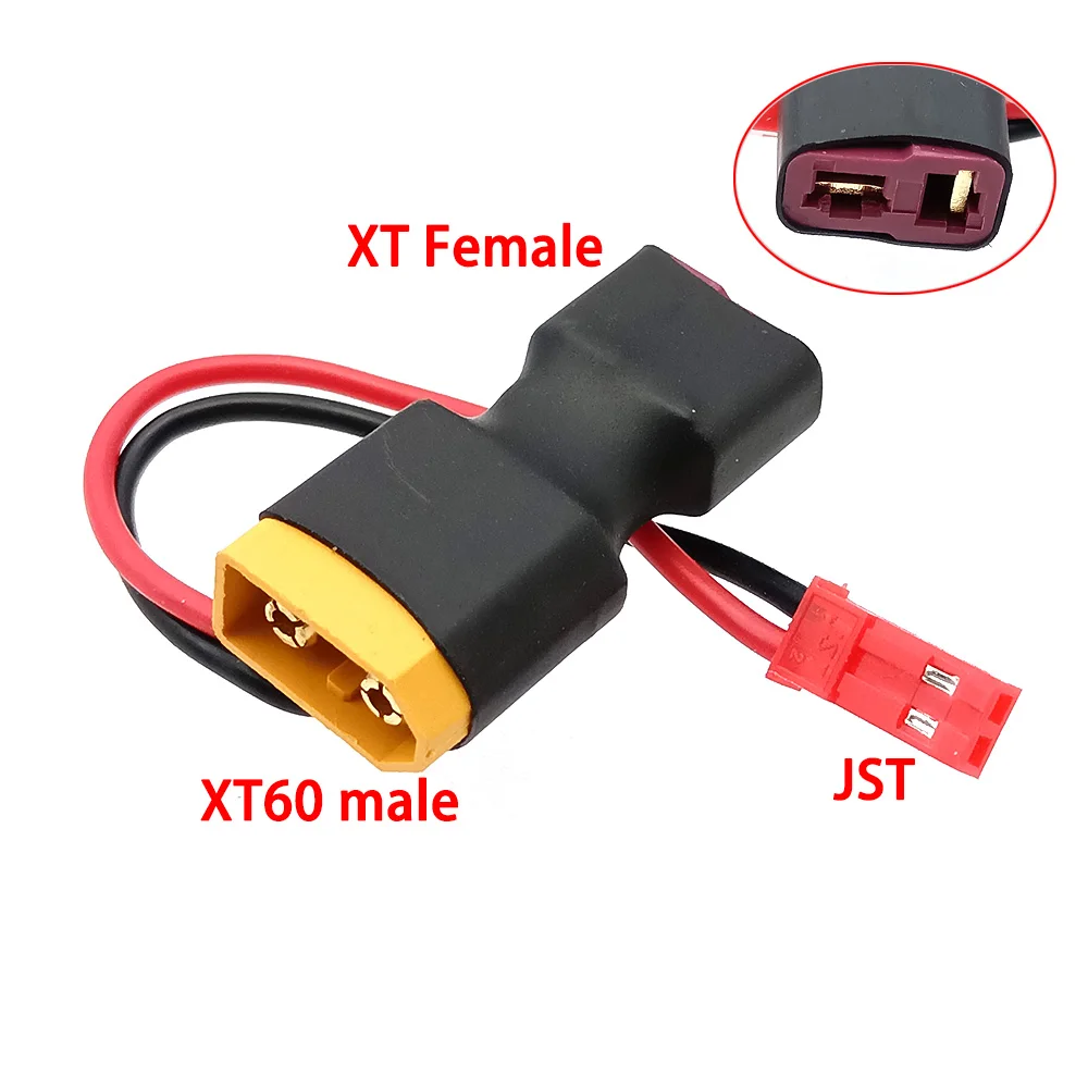 XT60 XT T plug Female to Male JST Male / Female Adapter For RC Helicopter Quadcopter LiPo Battery Plug Connector