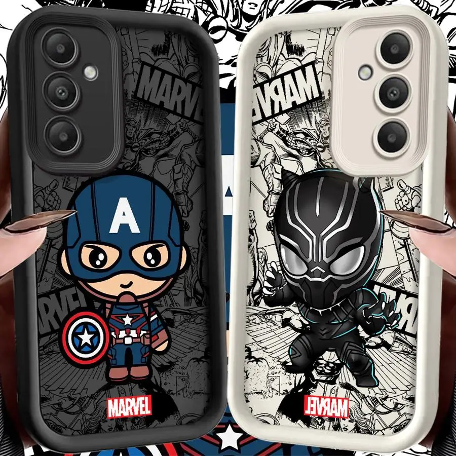 Чехол для телефона с рисунком Marvel Black Panther для Samsung Galaxy S24 Plus S20FE S22 S23 FE S24Ultra S25+ S21 S25 Ultra Soft Shell