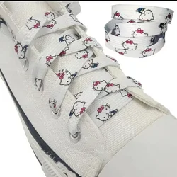 Cartoon Graffiti Shoelaces  kawaii HelloKittys Shoelaces Cute Print 150cm 2 Pairs of Shoes for Decorating Friends Birthday Gifts