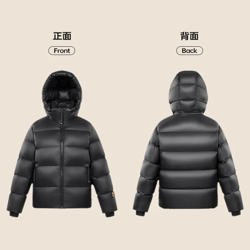 Goose Down Jacket Men Luxury Brand Women Fashion Hooded Winter Goose Feather Down Coat Man Waterproof Puffer Jacket For Men 2023