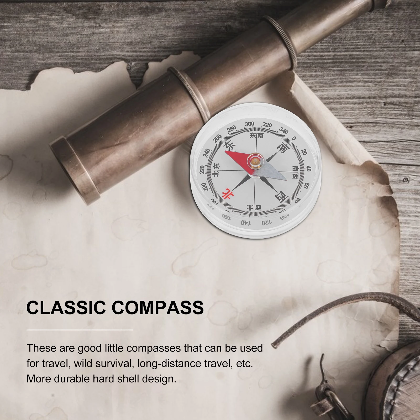 

5 Pcs Arbor Compass for Children Plastic Pocket Hiking Walking Travel Mini Outdoor