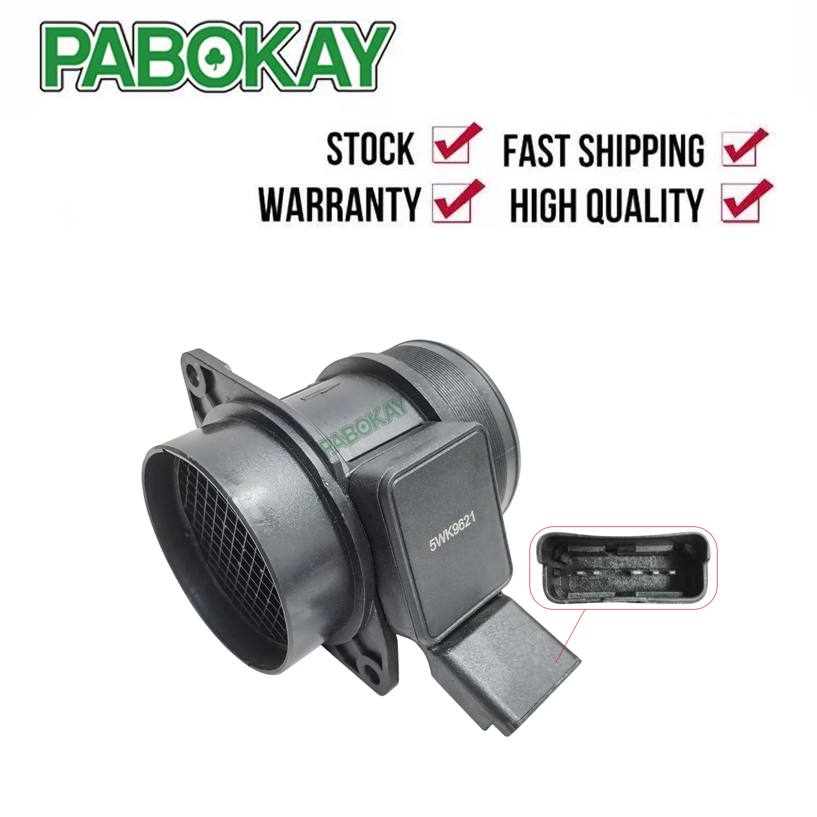 FOR PEUGEOT 306 307 406 806 2.0 HDi MASS AIR FLOW METER 5WK9621 9629471080 1920.7S 19207S 8ET009142101 8ET009142-101 5WK9621z