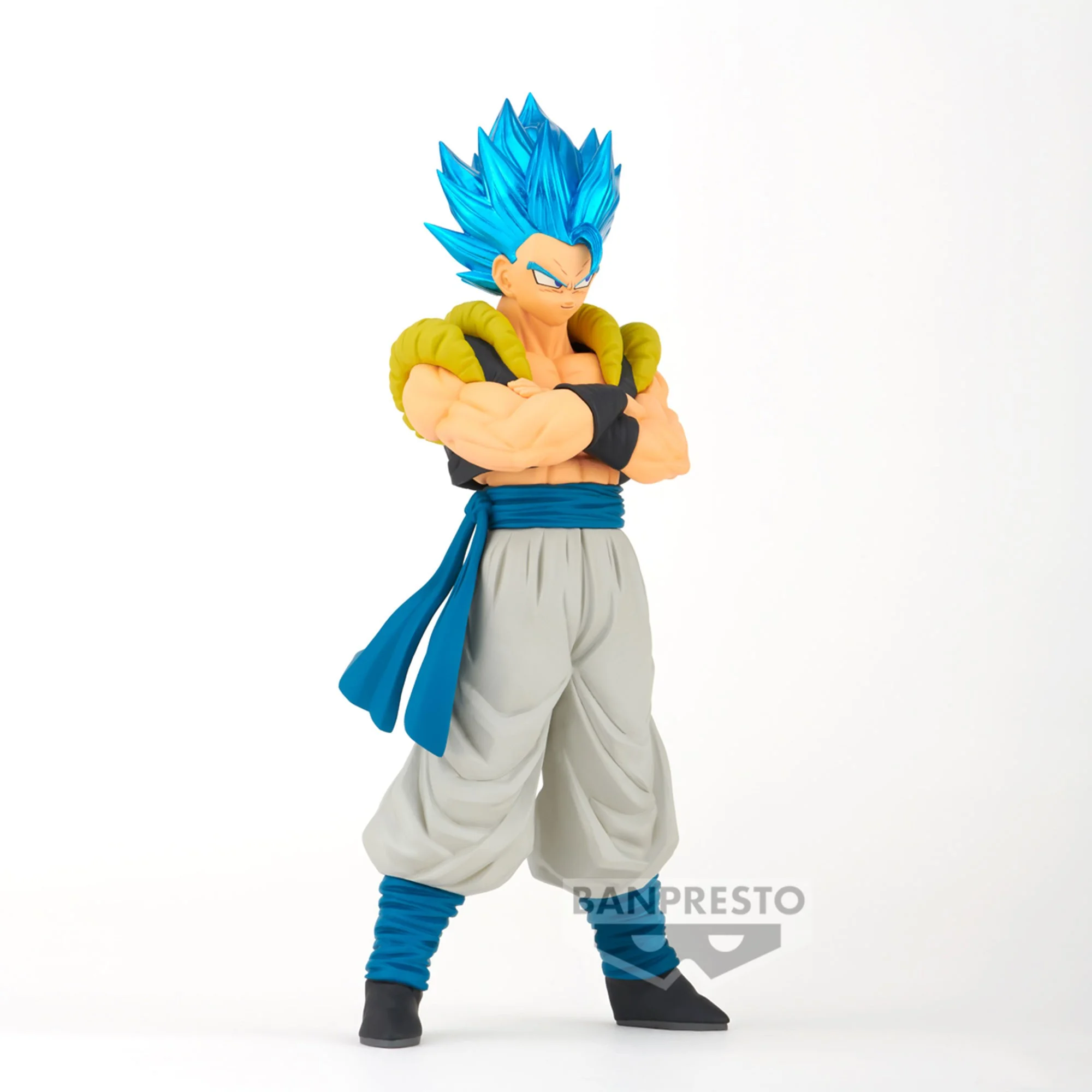 BANDAI Dragon Ball Anime Gogeta Blue Saiyan Blood BOS Action Figures Original Figuarts Model Figurine Decoration 18cm Doll Toys