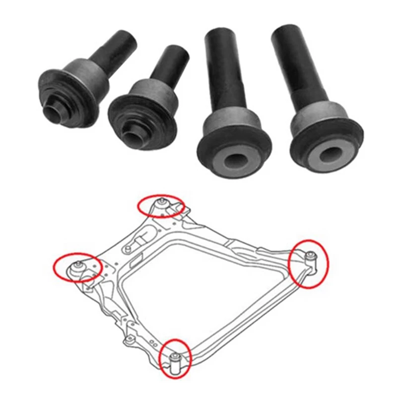 Subframe Bush Kit 54466JD000 For Renault Koleos Nissan Qashqai Xtrail 54467JD00A, 54467BR00A