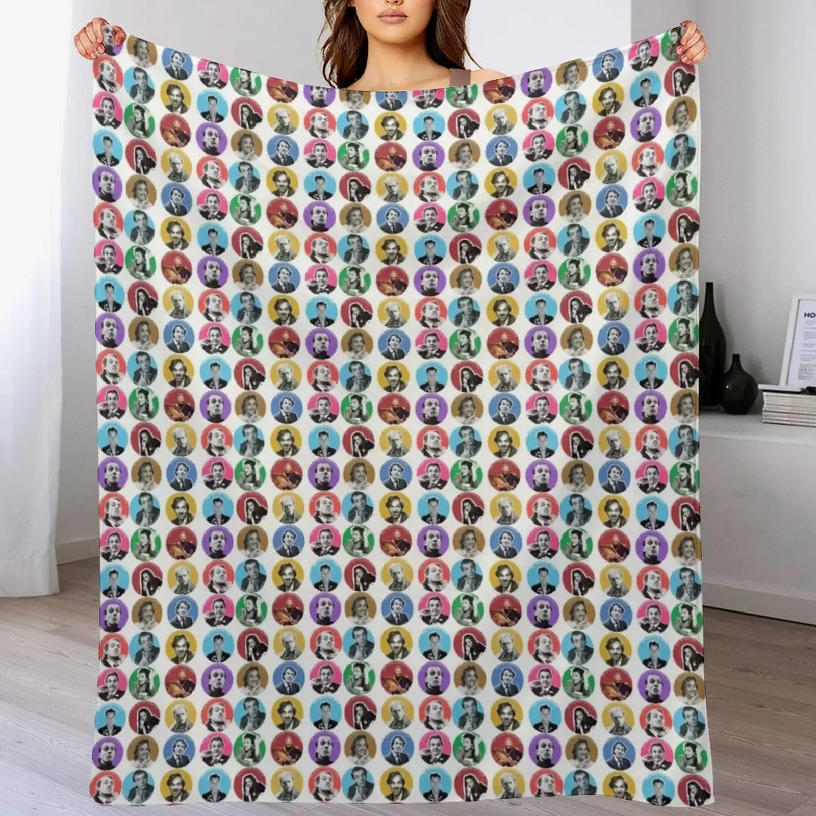 MEGA RIK MAYALL COLLECTION Throw Blanket Stain Resistant Cozy Warm Blanket