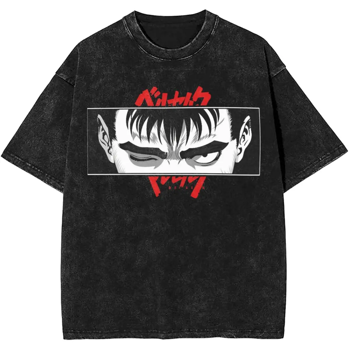 Camiseta lavada de gran tamaño con logotipo de moda de Anime, camisetas de algodón estampadas, camiseta de moda para hombre, camisetas informales clásicas Y2K de playa