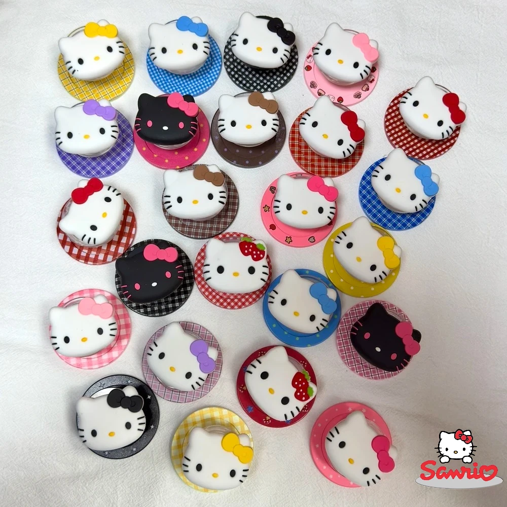High End Sanrio Hello Kitty Cute Cartoon Magnetic Phone Holder Grip Tok For Magsafe Phone Case Stand For IPhone Samsung Support view 2