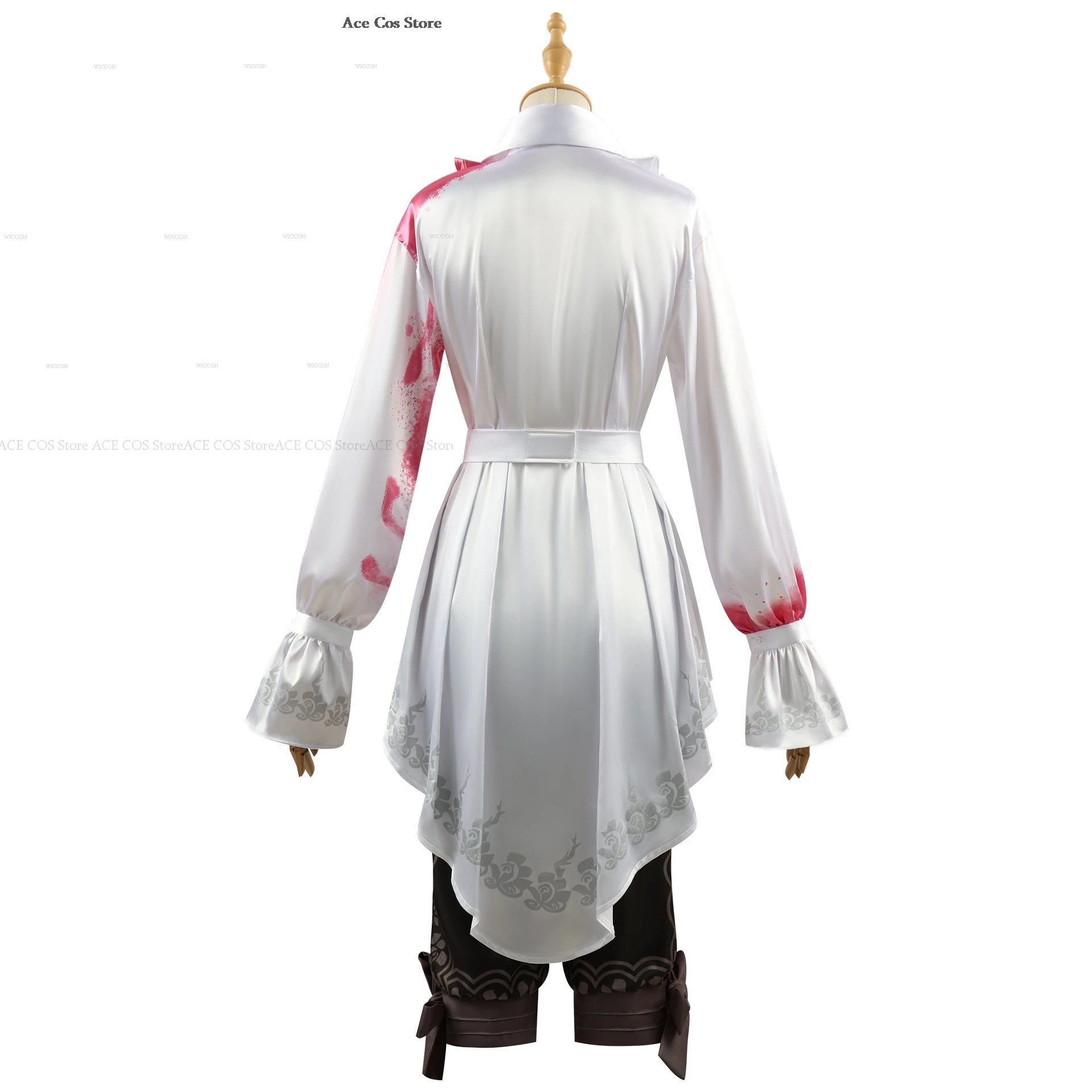 Cosplay fantasia com peruca de pele para homens e mulheres, identidade de jogo AC, roupa para fotógrafo, Joseph, Desaulniers, Halloween Masquerade, vestido de baile