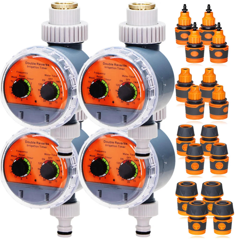 N197 Ball Timer Automatic Flower Watering Double Dip Controller Atomized Drip Irrigation Garden Spray Cooling Dust Removal