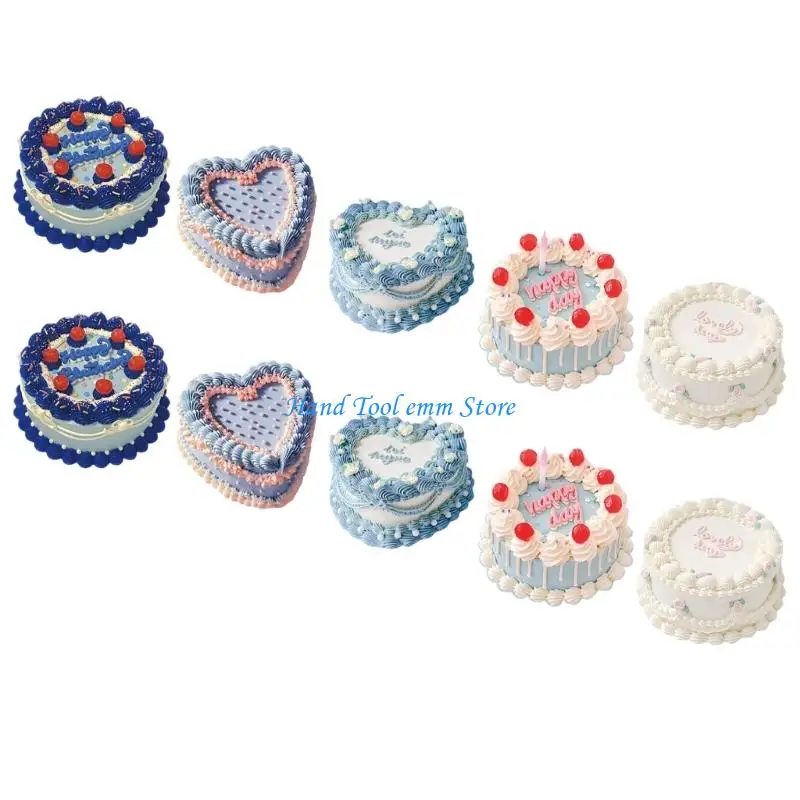 H37F Cartoon Cake Sticker Scrapbooking Decorative Sticker for Journal Notebook Phone