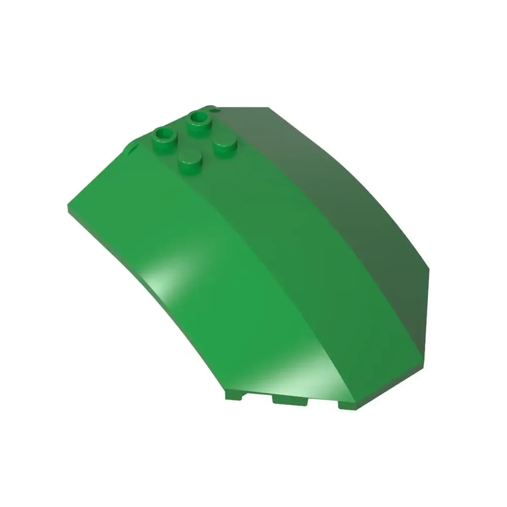 Gobricks 1 шт. MOC изогнутое ветровое стекло 8x6x2 кирпичи, совместимые с моделью 41751 40995, детали строительных блоков, детские игрушки на день рождения
