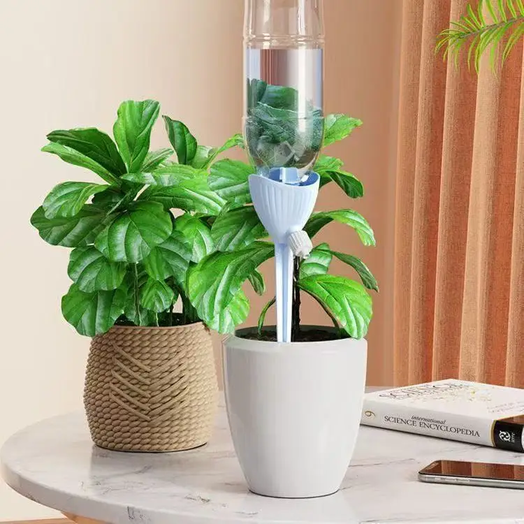 3Pack Self-Watering Globes for Indoor and Outdoor Plants, Adjustable Flow Automatic Drip Irrigation Bulbs with Stakes