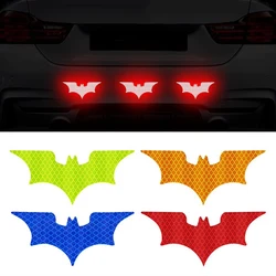 accesorios para auto accesorios coche Pegatina reflectante de murciélago para coche, calcomanías decorativas de seguridad para casco nocturno, accesorio de advertencia para vehículo eléctrico, 3 unids/set por Set