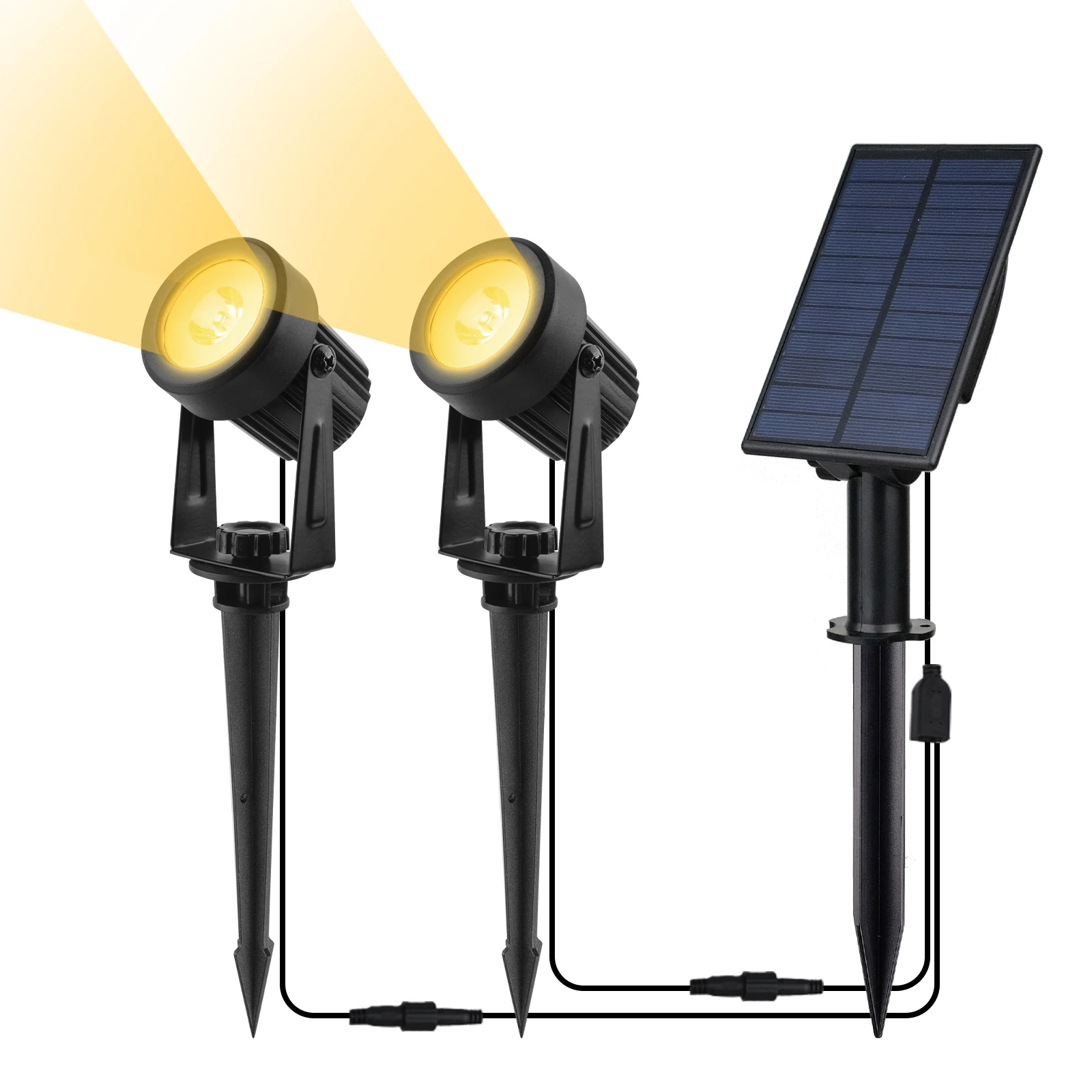 3000K/6000K Solar LED Licht Outdoor Solar Spotlight Solar Tuin Licht Outdoor IP65 Waterdichte Zonne-energie licht Wandlamp
